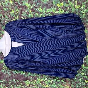Blue and Black Vince Camuto Blouse